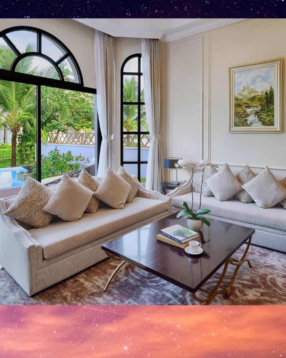 Phòng Khách Sạn Hướng Vườn