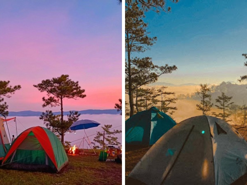 Cắm trại qua đêm đầy thú vị tại đồi Đa Phú ở Đà Lạt