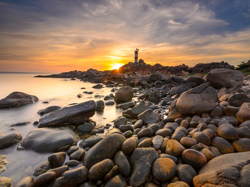 Thời điểm hoàng hôn phản chiếu tuyệt đẹp