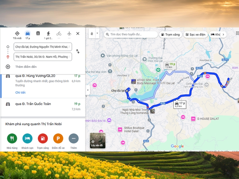 Hướng dẫn đường đến thị trấn Nobi nhanh nhất