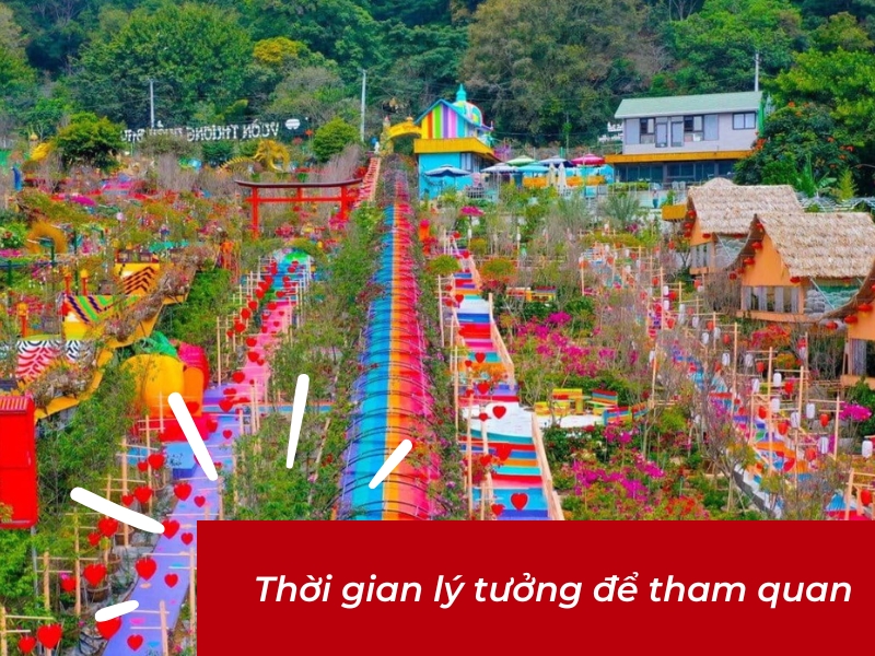 Khoảng thời gian lý tưởng để tham quan Vườn Thượng Uyển Bay Đà Lạt